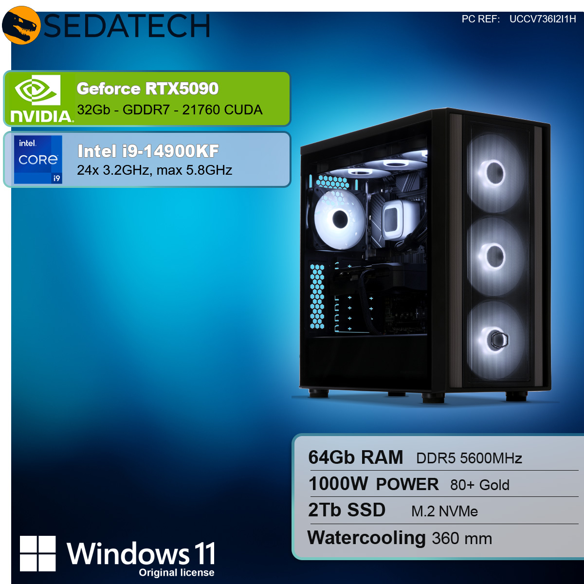 Gaming PC, Intel i9-14900KF, Geforce RTX5090
